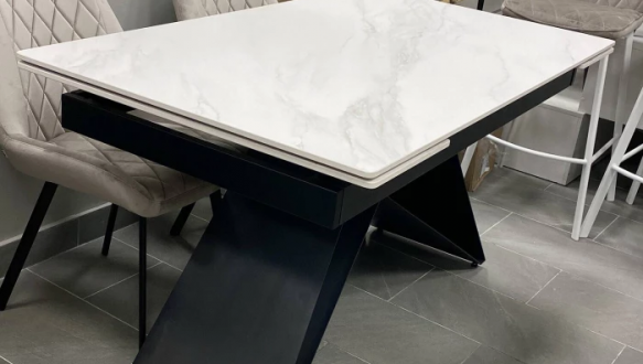 Стол Roland (140-200 см) Silver White Silk Matt 0