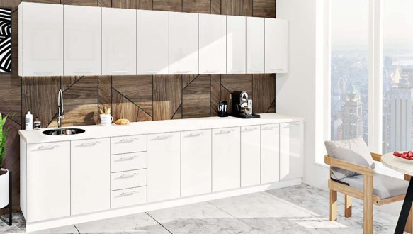 Кухонний комплект Фарбований високий глянець 3,4 м