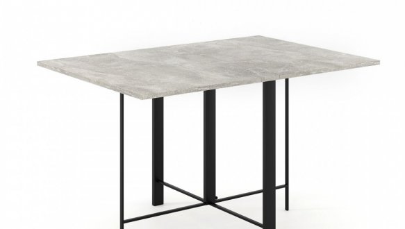 Стіл-трансформер Voody Ательє світлий/Чорні ноги 2