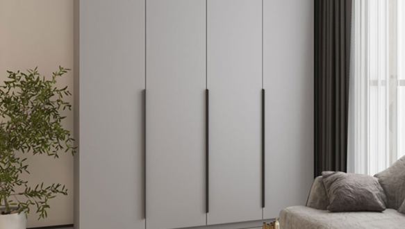 Шкаф Mebelstar Оскар четырехдверный с ящиками Серая мышка 200 см