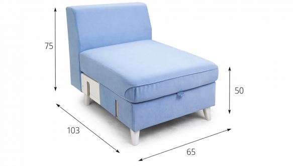 Диван 1Н Хеннеси Мебель Стиль