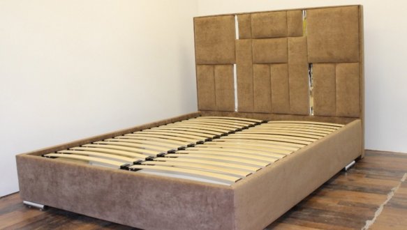 Ліжко м'яке Городок меблі Сапфір з підйомним механізмом та нішею для білизни 6