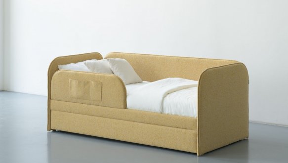 Кровать детская мягкая с дополнительным спальным местом и бортиком Wooodsoft Todi / Тоди 8