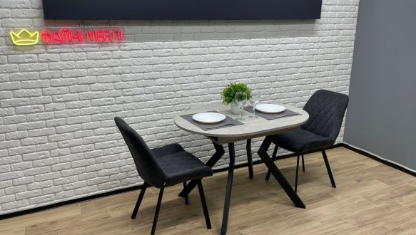 Стіл круглий розкладний MebliRoMax Ronni slide / Ронні Слайд 130 см 5