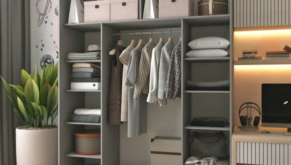 Шафа-купе Дорос G-Caiser графіт/білий 2 дверна 200 см 0