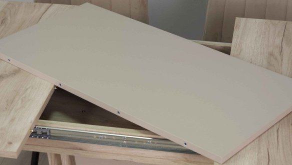 Стол Avalon Интарсио Дуб Крафт Серый/Латте Раскладной 140/180 см 5