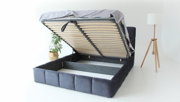 Ліжко м'яке двоспальне Тейлор з підйомним механізмом та нішею для білизни 16