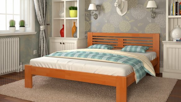 Кровать деревянная ArborDrev Шопен Сосна / Бук 4