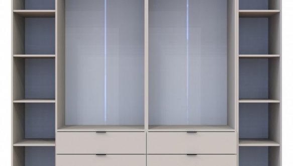 Шкаф Дорос Гелар кашемир с Этажеркой 5 дверной 231,9 см 9