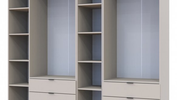 Шкаф Дорос Гелар кашемир с Этажеркой 5 дверной 231,9 см 2