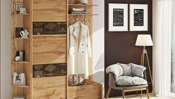 Прихожая-купе 1,4м Модель-3 однодверная