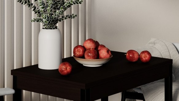 Стіл-трансформер Lunch Венге/Чорний 0