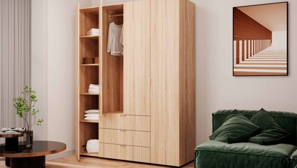 Шафа 4Д Гелар Дорос 4 дверна білий 155 см 7