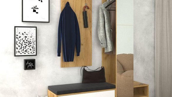 Передпокій Ruta/Рута Дуб крафт золотий / Біла платина VMV Holding