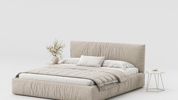  Ліжко двоспальне м'яке Woodsoft Kemi / Кемі з підйомним механізмом та нішею для білизни 4