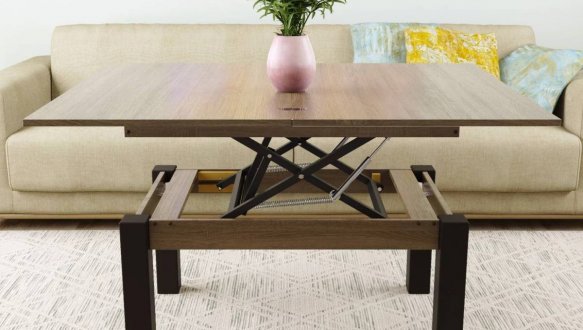 Стол-трансформер B-Fly Art In Head Дуб Винтаж оксид / Венге