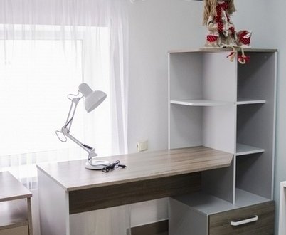 Комп'ютерний стіл Dexter Інтарсіо лівий/правий Сірий Уніколор/Дуб Сонома Трюфель 159 см 0