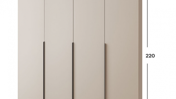 Шкаф Mebelstar Оскар четырехдверный с ящиками Дуб ристретто 200 см 0