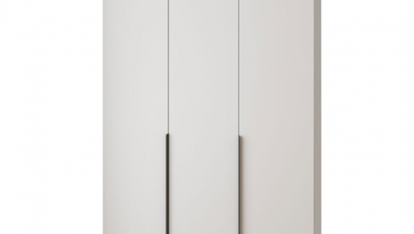 Шкаф Mebelstar Оскар трехдверный с антресолью и ящиками Белый снег 150 см 4