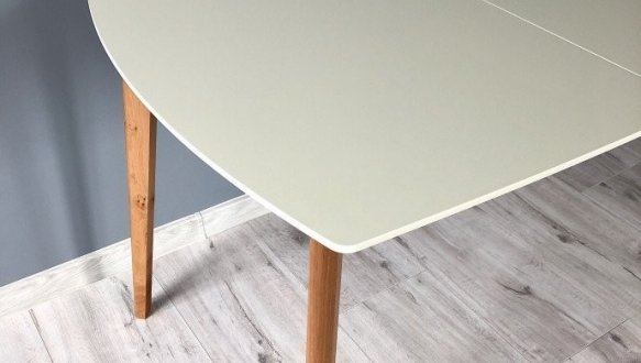 Стіл Exen II / Ексен II Інтарсіо Білий Розкладний 120/160 см 4