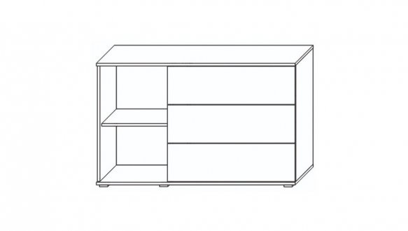 Комод 1Д3Ш Герда 0