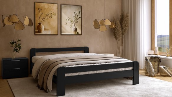 Ліжко дерев'яне DrevKO Лайт Масив Бук 0