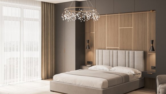 Ліжко м'яке двоспальне Шик Галичина Крістіан 1