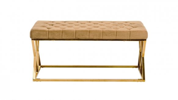 Банкетка BN-2 капучино + золото 0