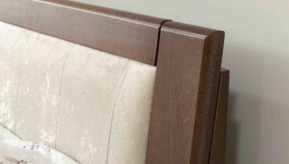 Ліжко двоспальне дерев'яне Дрімка Орфей Бук 23