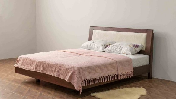 Ліжко двоспальне дерев'яне Дрімка Орфей Бук 25