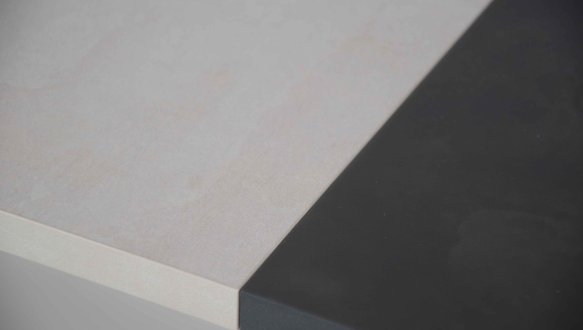 Стол Cassandra MAX Интарсио Шелковый Камень/Антрацит Раскладной 160 см 15