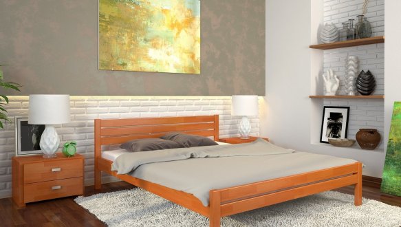 Ліжко дерев'яне ArborDrev Роял Сосна / Бук 4