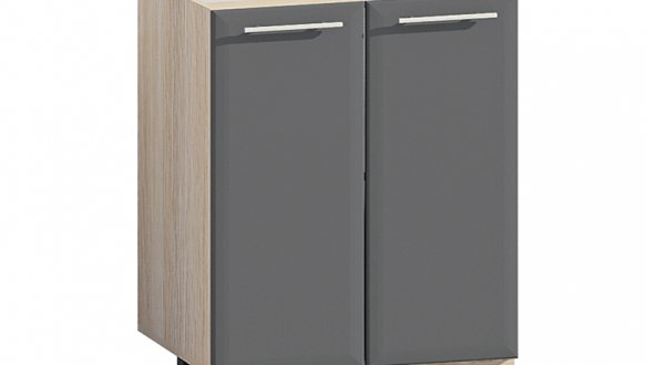  Тумба нижняя Н60.82.2Д Хай-Тек глянец перламутр