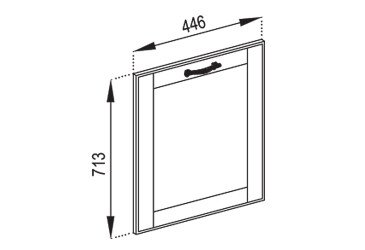 Фасад під посудомийку Ф 45 ПМ Домініка