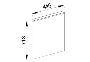 Фасад под посудомойку Ф 45 ПМ Софи