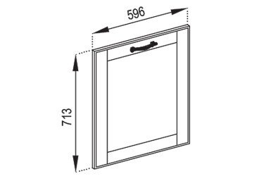 Фасад под посудомойку Ф 60 ПМ Доминика