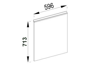 Фасад под посудомойку Ф 60 ПМ Софи