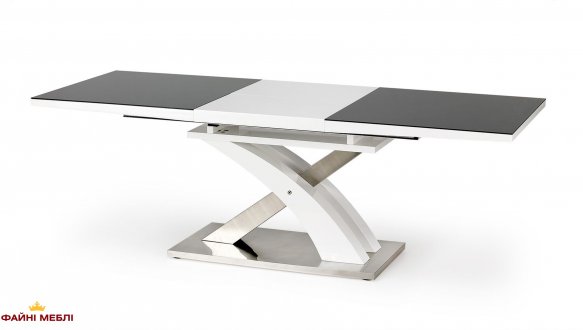 Стіл Sandor 2 чорний/білий 0