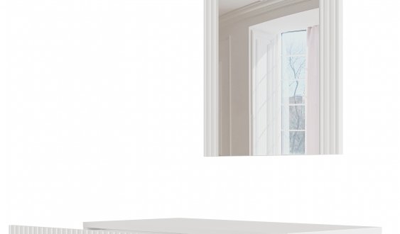 Стіл туалетний з дзеркалом навісний Pafos 0