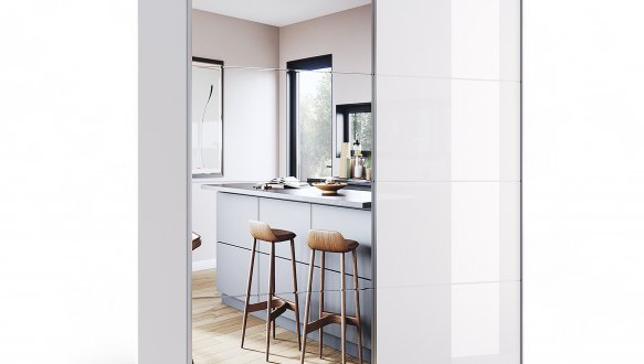 Шкаф-купе с зеркалом 1.5 Вива