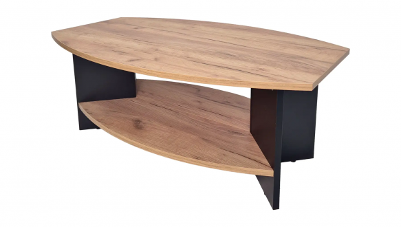 Журнальный стол T5 CD Интарсио Дуб Крафт Золотой/Черный 100 см