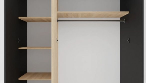 Шафа С-103 Neman Сканді 3 дверний графіт 142 см 3