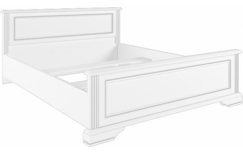 Кровать двуспальная Гербор 160 Вайт ДСП белое без вклада 2