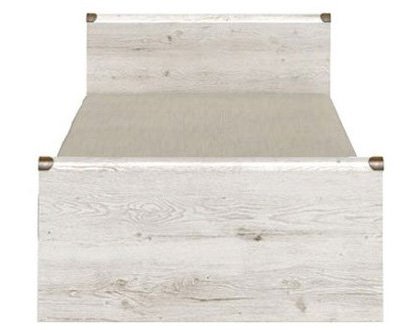 Ліжко ВМК-Україна JLOZ Монтана Каньйон ДСП біле без вкладу