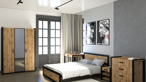 Спальня Loft комплектация 04 MebliRoMax