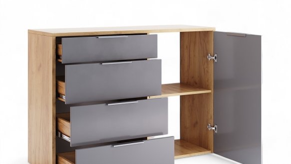 Комод 1Д 4Ш Луна 0