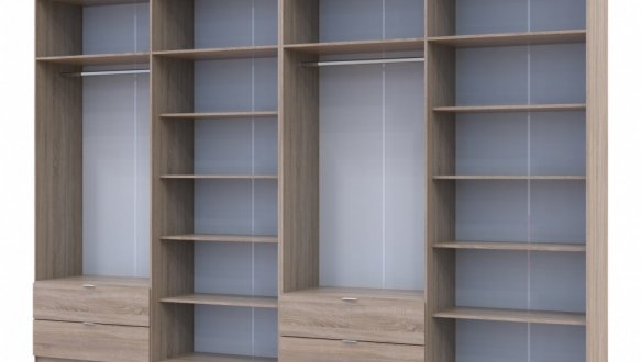 Шкаф для одежды Дорос Лукас дуб сонома 8 дверный 360 см 3