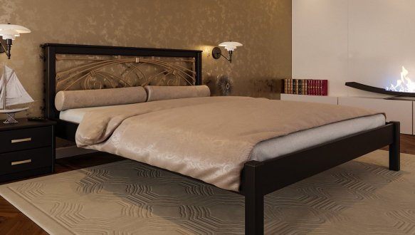 Кровать Модерн + Ковка 1