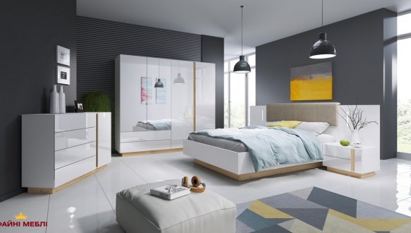 Шкаф 4D2S/220 Perfect Home Arco 4 дверный белый 220 см 4