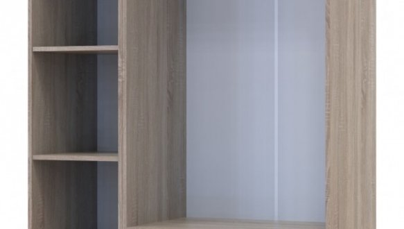 Шкаф для одежды Дорос Гелар дуб сонома 2-х дверный/Зеркало 116,5 см 4